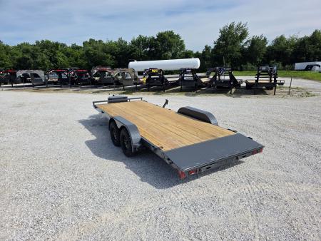 New 2026 Lamar Trailers 83 X 20 TANDEM CH W/ 2' DOVE/ SLIDE IN RAMPS/ REMOVABLE FENDERS/ TOOL BOX