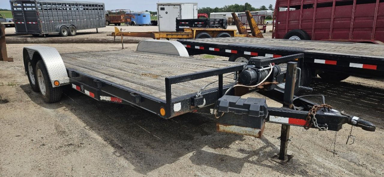 Used 2011 PJ Trailers 83" x 18' Car Hauler w/10K winch