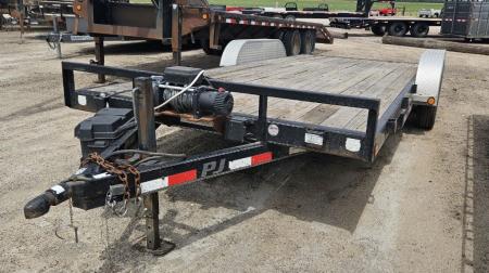 Used 2011 PJ Trailers 83" x 18' Car Hauler w/10K winch