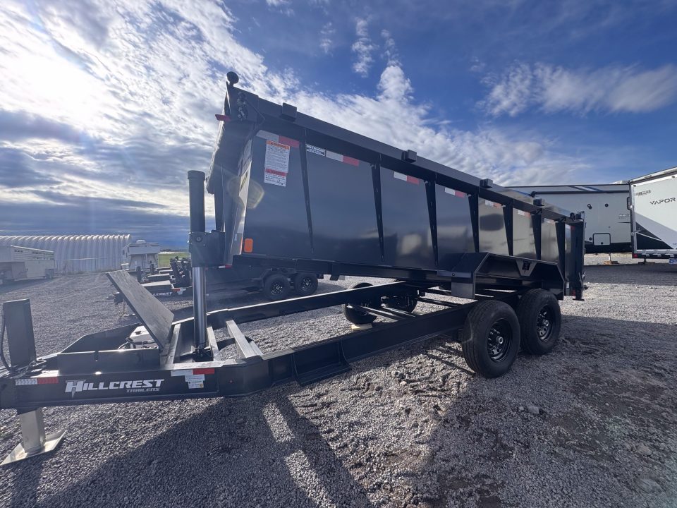 New 2026 Hillcrest Trailers 14K 7x16 Dump Trailer