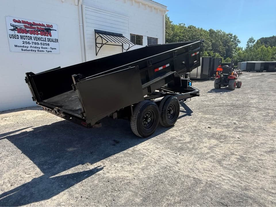 New 2026 Oak Ridge 7x14x2 14k Dump Trailer