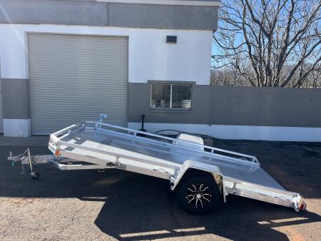 New 2026 Black Rhino 7x14' aluminum tilt utility trailer ATV Trailer