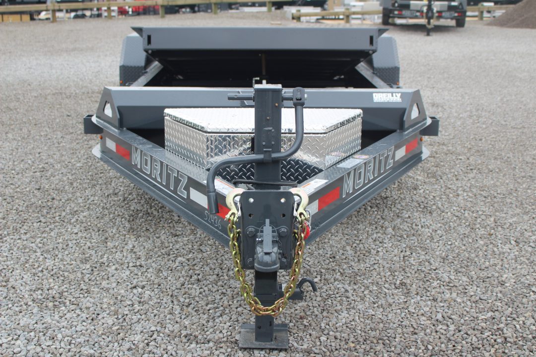 New 2026 Moritz 7' x 16' + 4' Low Pro - Gravity Tilt - Tilt Trailer - 14000# GVW