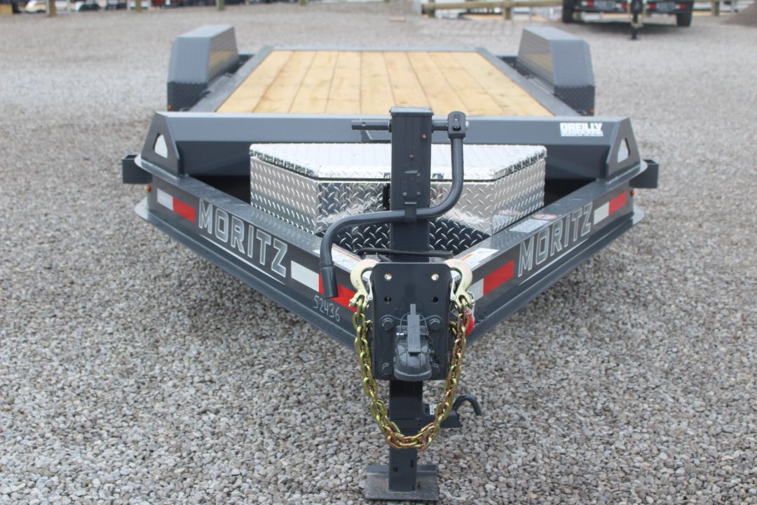 New 2026 Moritz 7' x 16' + 4' Low Pro - Gravity Tilt - Tilt Trailer - 14000# GVW