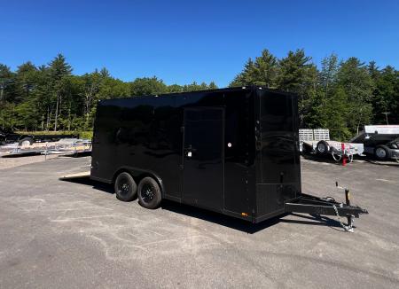New 2026 Spartan 8.5x16+2ft V-nose/ 7' interior height / Ext. Tongue/ Blackout/ Polycore Exterior - 7000GVW