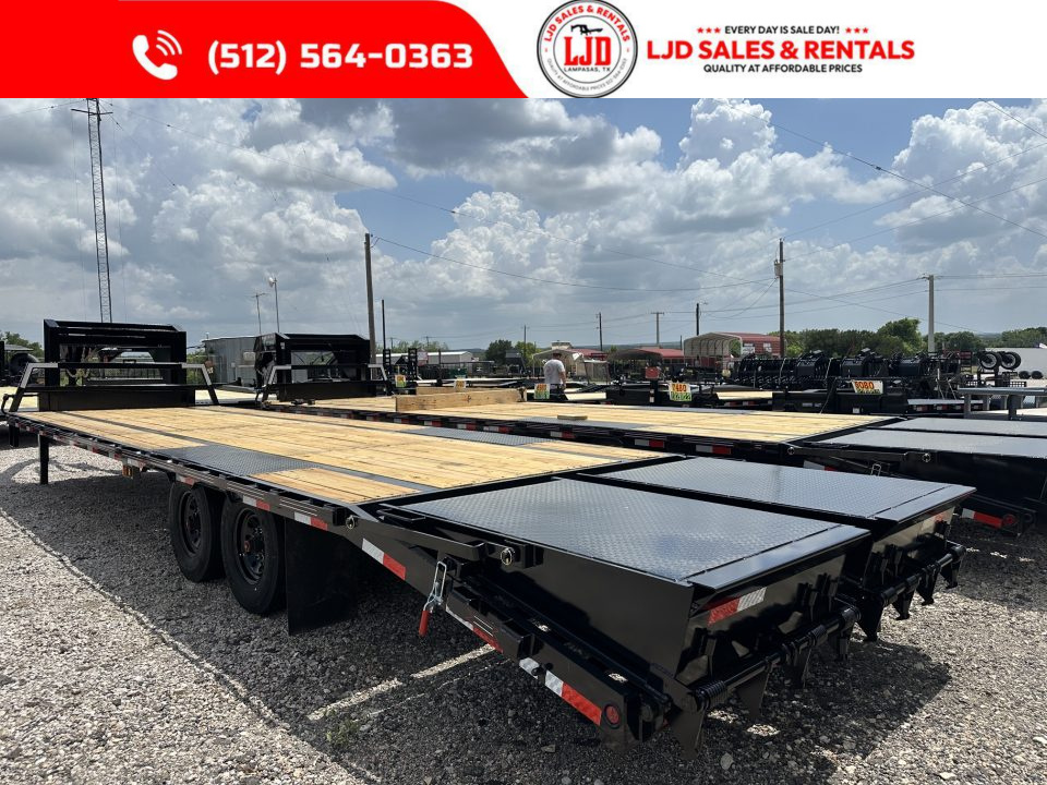 New 2026 Coffee Creek - Gooseneck - Flatbed - 102" X 33' - Deck over Trailer