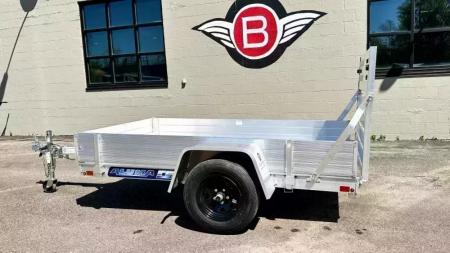 New Aluma 548ES Open Utility Trailer w/ 39" Full Rear Ramp - 12" solid sides!
