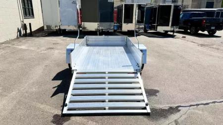 New Aluma 548ES Open Utility Trailer w/ 39" Full Rear Ramp - 12" solid sides!