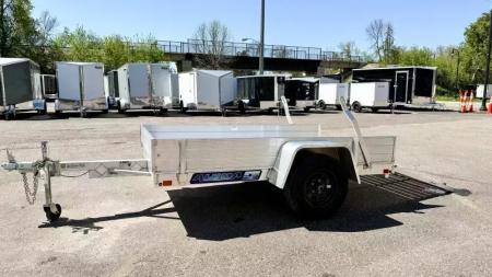 New Aluma 548ES Open Utility Trailer w/ 39" Full Rear Ramp - 12" solid sides!