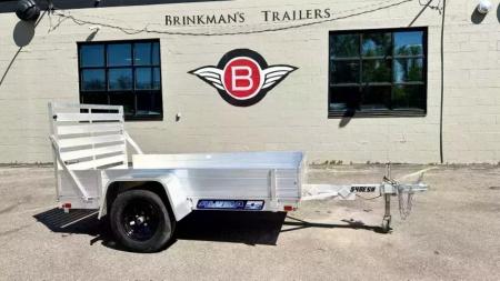 New Aluma 548ES Open Utility Trailer w/ 39" Full Rear Ramp - 12" solid sides!