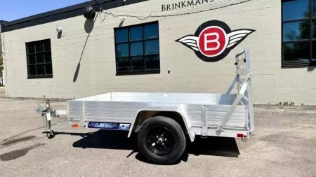 New Aluma 548ES Open Utility Trailer w/ 39" Full Rear Ramp - 12" solid sides!