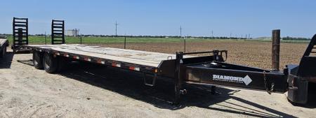 Used 2007 Diamond T 102  x 30' Pintle Hitch Deckover Trailer