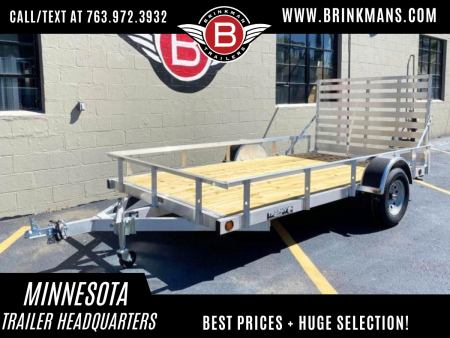 New Quality Trophy 6.5x12 Aluminum Utility Trailer - Full Ramp!