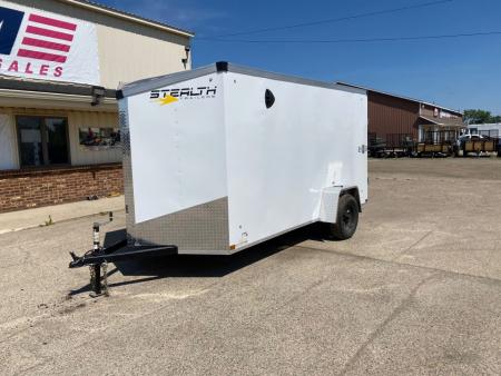 New OVERSTOCK SALE!!! 2026 Stealth Trailers Mustang 6x12 V-Nose w/Ramp Door & 6ft Height Cargo / Enclosed Trailer