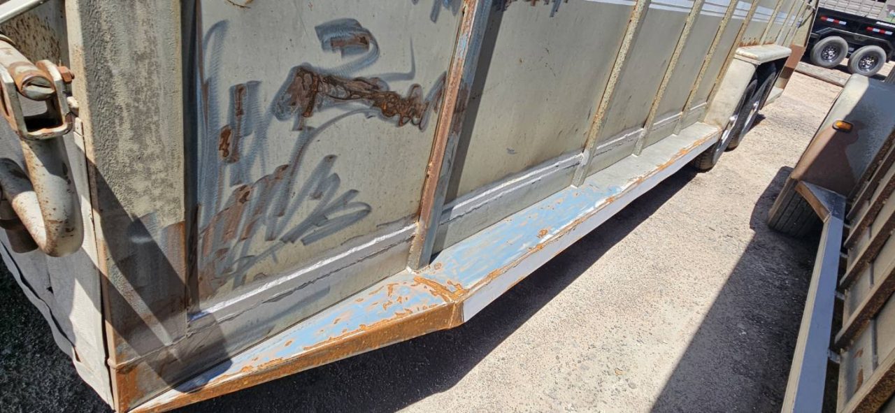 Used 1987 Hillsboro 7' x 22' Stock / Stock Combo Trailer