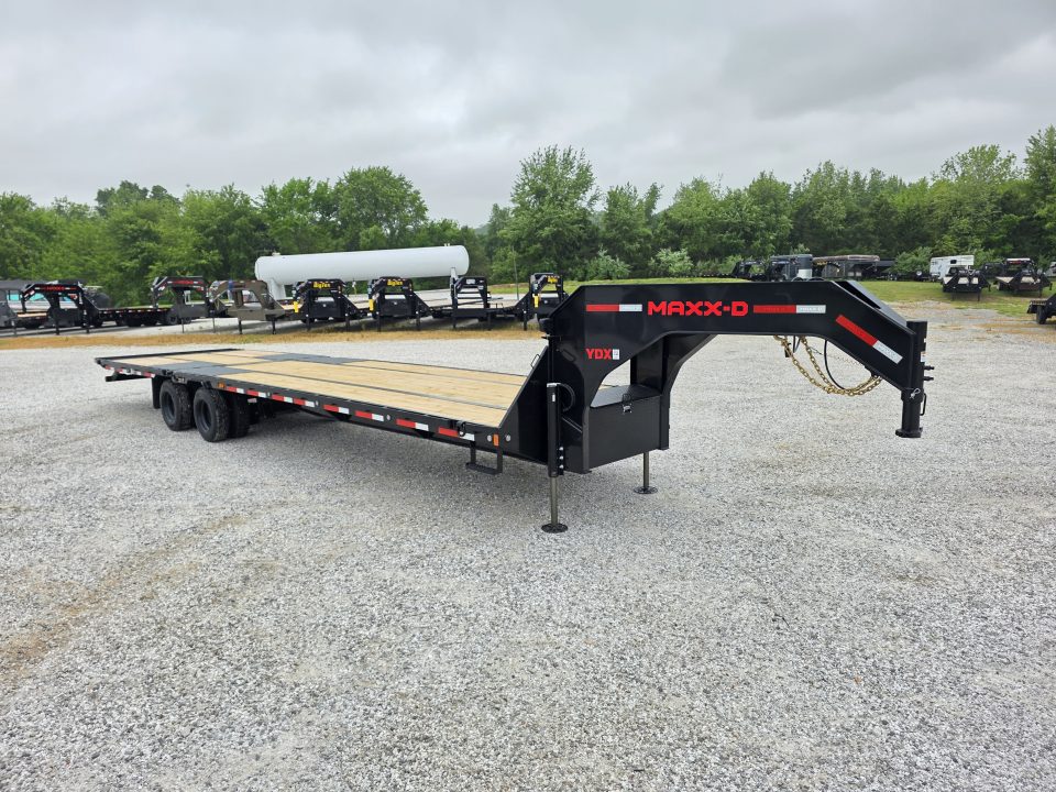 New 2027 MAXX-D 102 X 34 YDX TANDEM DUAL GN HYDROTAIL W/ BLACKWOOD RUNNERS/ HYDRO JACKS/ TORQUE TUBE Flatbed Trailer