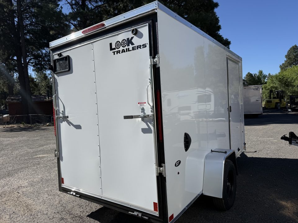 New 2026 Look Trailers 6X12 Enclosed Cargo Trailer 6'6" Tall Rear ramp Door - 133842
