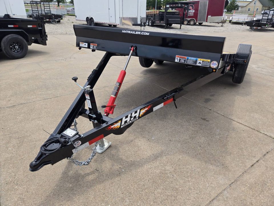New 2026 H&H Trailers 82x20 Manual Tilt Speed Loader Car Hauler Trailer 10K Equipment Trailer