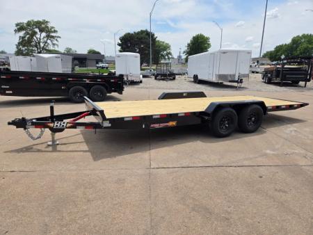 New 2026 H&H Trailers 82x20 Manual Tilt Speed Loader Car Hauler Trailer 10K Equipment Trailer