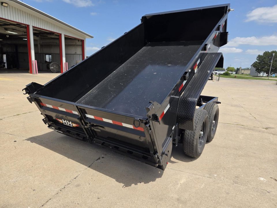 New 2026 H&H Trailers 83x12 Industrial Dump Trailer 14K Scissor Dump Trailer