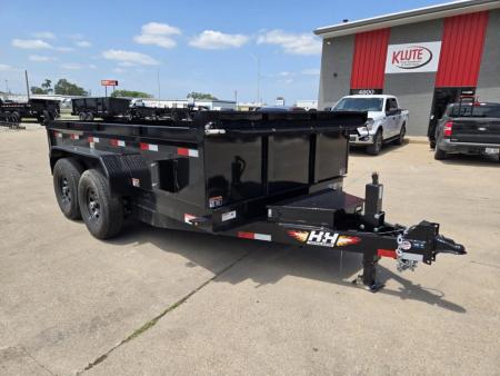 New 2026 H&H Trailers 83x12 Industrial Dump Trailer 14K Scissor Dump Trailer