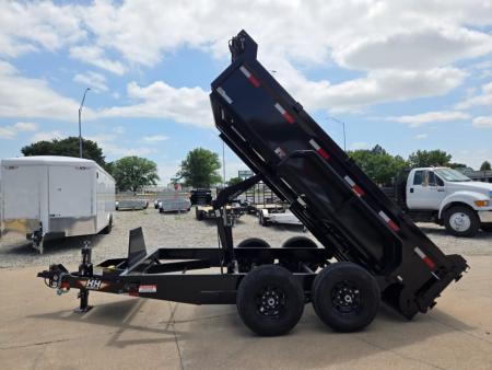 New 2026 H&H Trailers 83x12 Industrial Dump Trailer 14K Scissor Dump Trailer