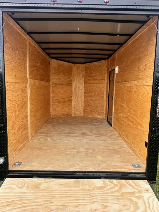 New 2026 Luxe 7X12 Enclosed Trailer-3500LB Single Axle-7'ft Interior-Black Poly-Blackout