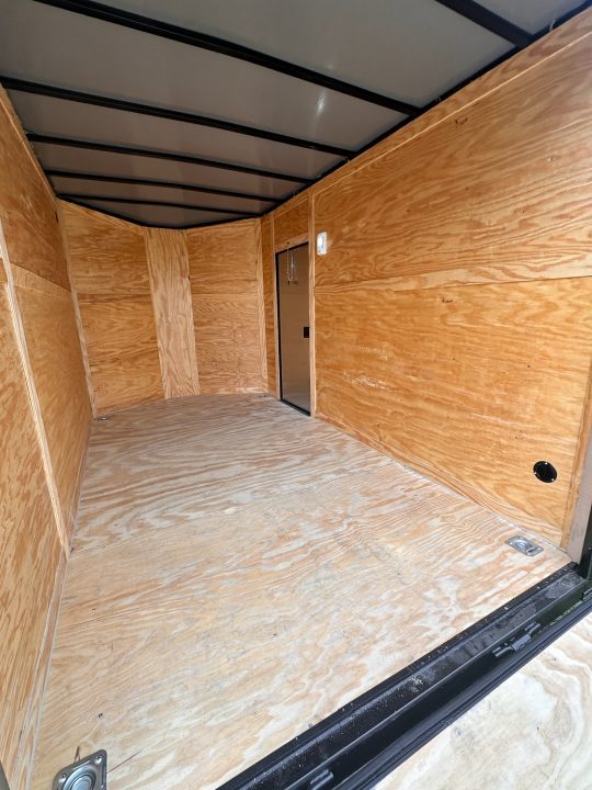 New 2026 Luxe 7X12 Enclosed Trailer-3500LB Single Axle-7'ft Interior-Black Poly-Blackout