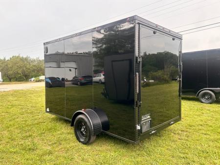 New 2026 Luxe 7X12 Enclosed Trailer-3500LB Single Axle-7'ft Interior-Black Poly-Blackout