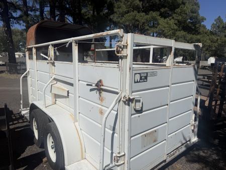 New 1996 W-W Trailer 5x14 All-around Stock / Stock Combo Trailer