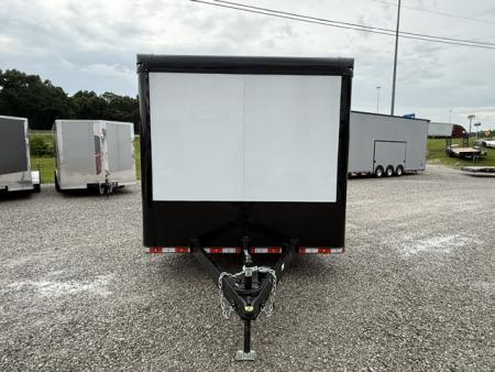 New Spartan 8.5x20 12k White Black-Out W/ Flat Front, Rear Wing, Integrated Ramp Flap, and Rubber Coin Floor