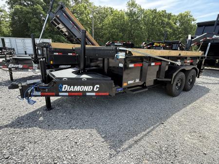 New 2026 Diamond C LPT 207 14’ Dump Trailer, PACESETTER EDITION, HYD JACK, RAMPS, HEAVY FENDERS, 15.5K GVWR