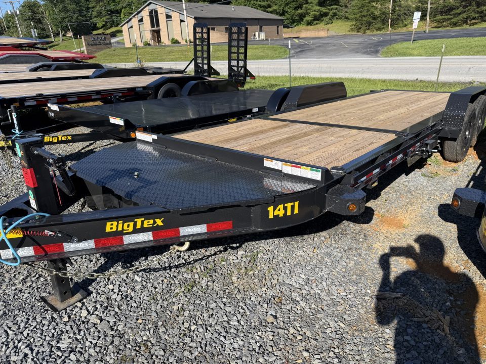 New 2026 Big Tex 14TI Tilt Trailer 20’ LARGE TOOL BOX FORK HOLDERS 15.4K G.V.W.R.