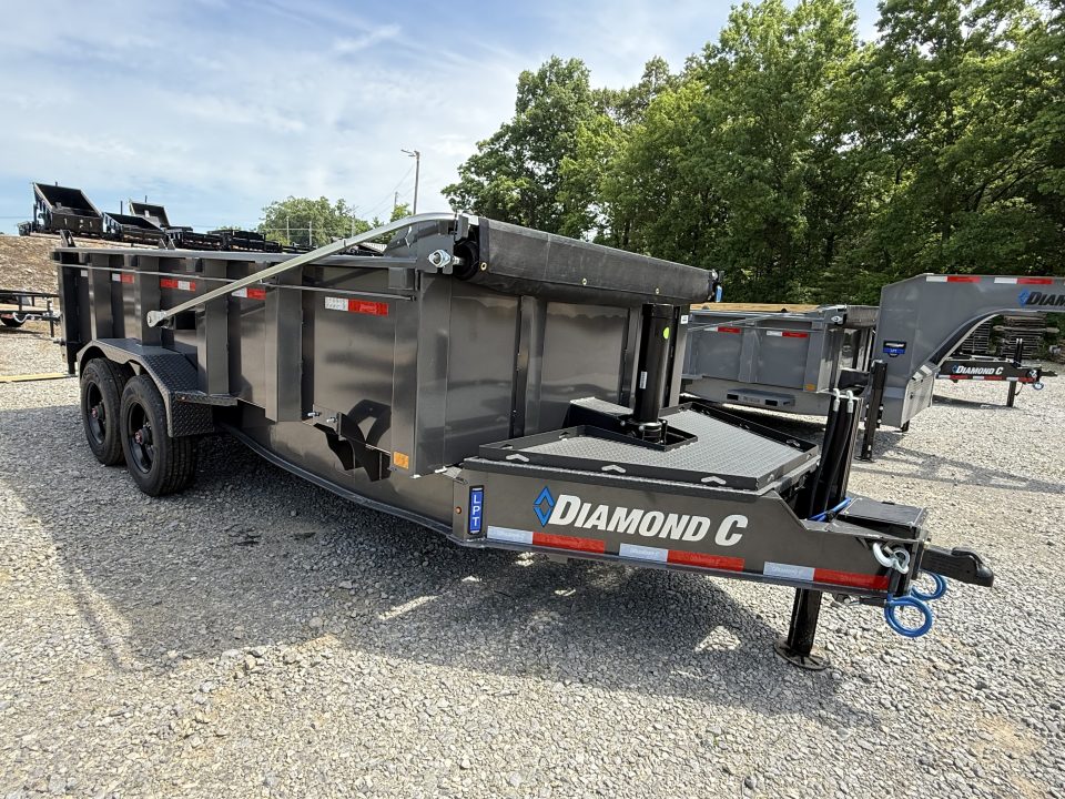 New 2026 Diamond C LPT 210 Dump Trailer, PACESETTER EDITION, HYD JACK, 7GA FLOOR, FORK HOLDERS, 32” SIDES, 23K GVWR