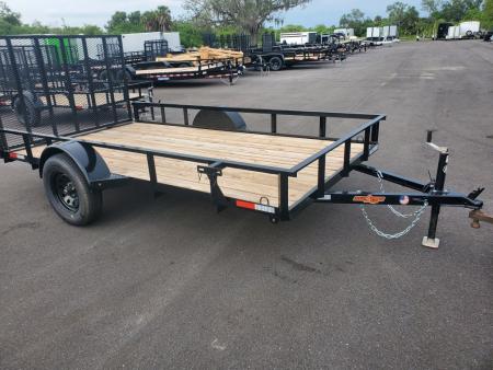 New 2026 Down 2 Earth Trailers 6X12 SA 2990 LB GVWR Utility Trailer WITH REAR RAMP/GATE