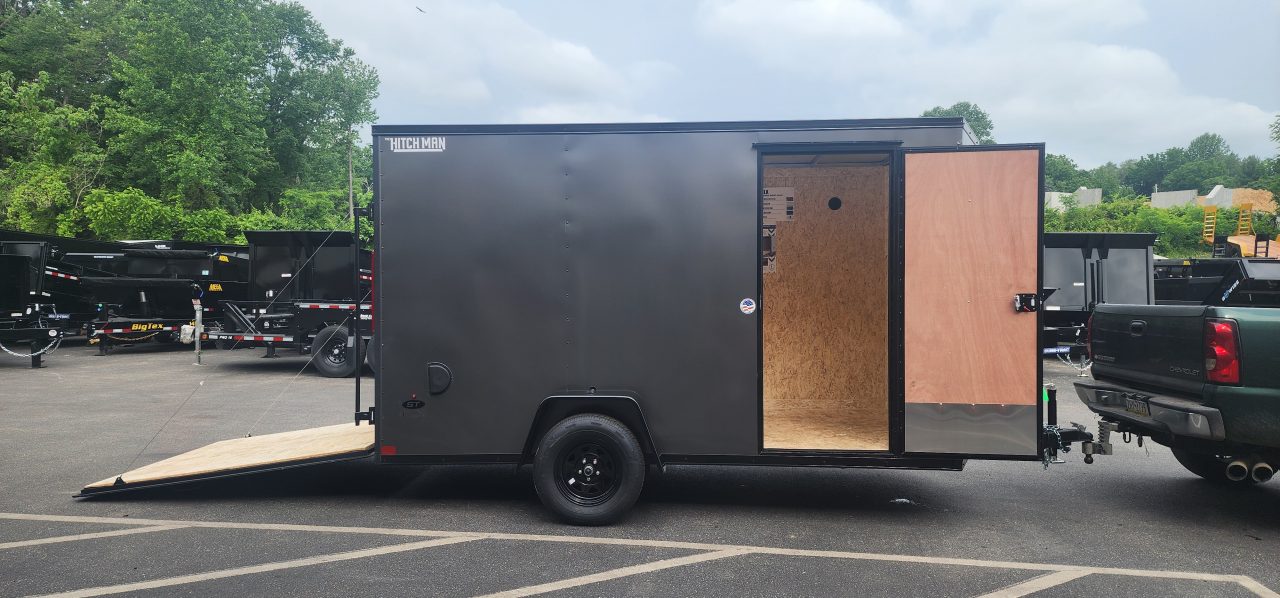 New 6 x 12 LOOK ST DLX Cargo Trailer Blackout Package 3k