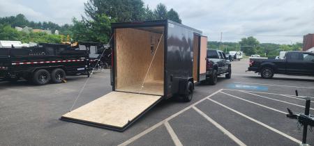 New 6 x 12 LOOK ST DLX Cargo Trailer Blackout Package 3k