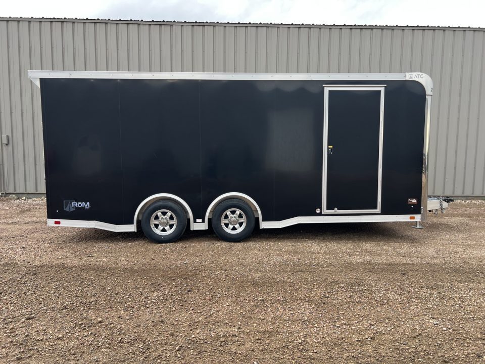 Used 2023 ATC Raven 101x20 Aluminum Enclosed Carhauler Trailer