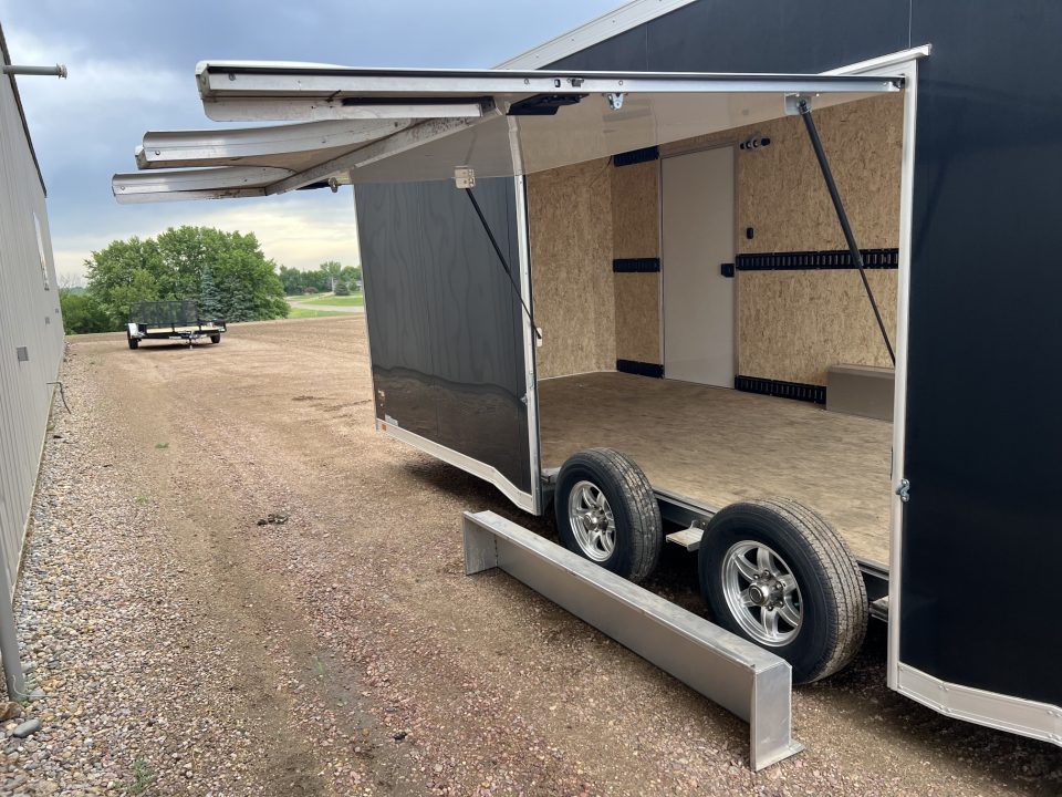 Used 2023 ATC Raven 101x20 Aluminum Enclosed Carhauler Trailer
