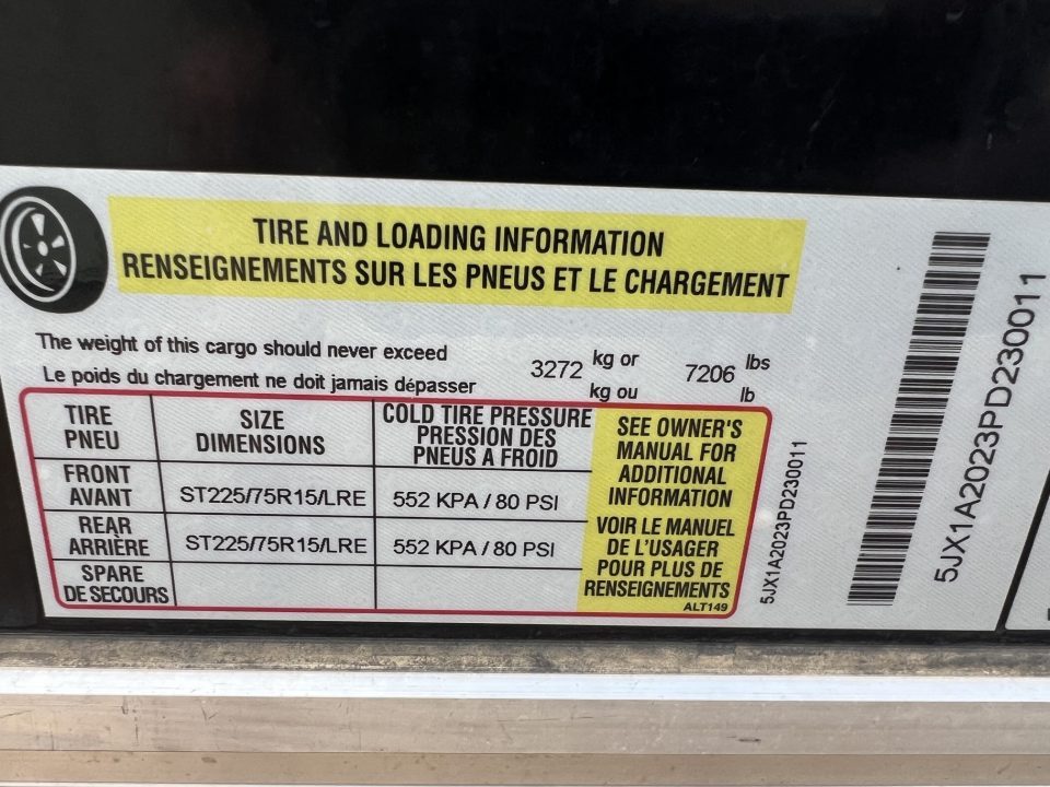 Used 2023 ATC Raven 101x20 Aluminum Enclosed Carhauler Trailer