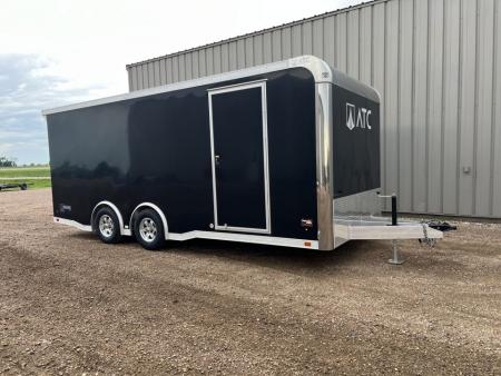 Used 2023 ATC Raven 101x20 Aluminum Enclosed Carhauler Trailer