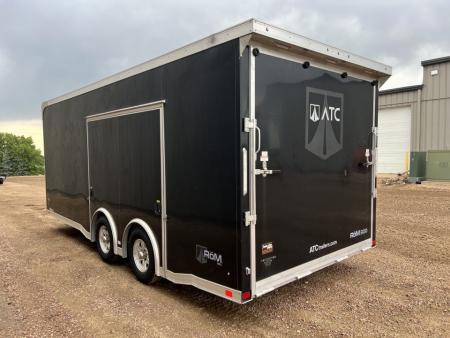 Used 2023 ATC Raven 101x20 Aluminum Enclosed Carhauler Trailer