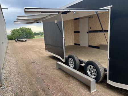 Used 2023 ATC Raven 101x20 Aluminum Enclosed Carhauler Trailer