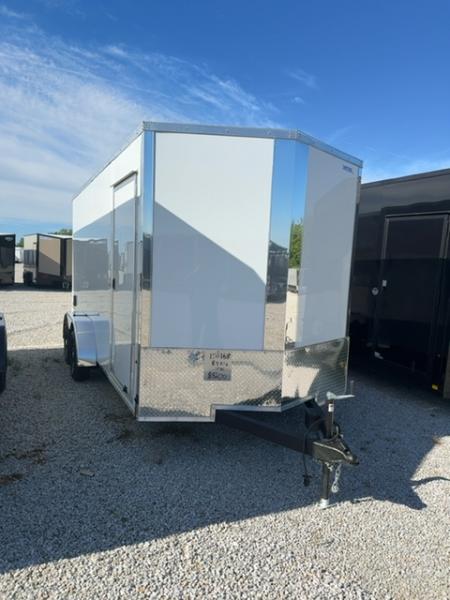 New 2026 Cargo Express 7 x 16 EX DLX Flat Top V-Nose 7K Cargo / Enclosed Trailer