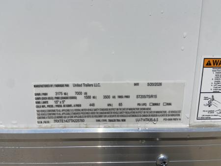 New United UJ-7X16 Enclosed Trailer AMERICA 250