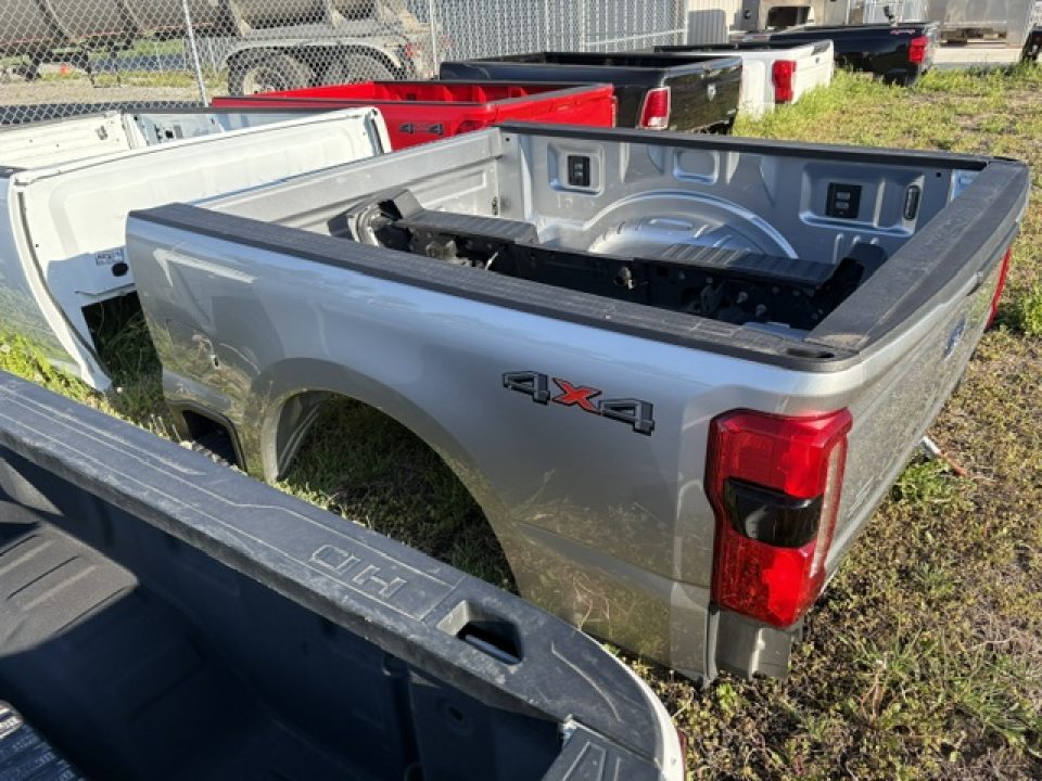 Used 2026 Ford Short Bed Pickup Box Ford Silver Truck Bed