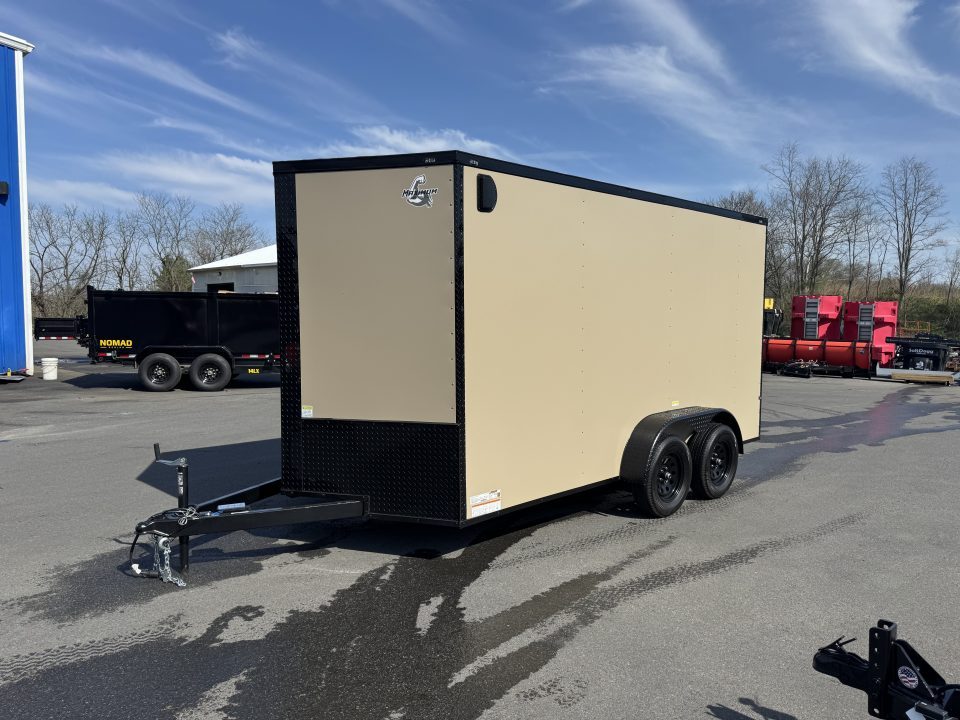 New 2026 Maximum Cargo Trailers 7X14TA Cargo / Enclosed Trailer *TAN W/ BLACK