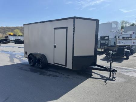 New 2026 Maximum Cargo Trailers 7X14TA Cargo / Enclosed Trailer *TAN W/ BLACK