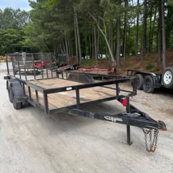 Used USED 2024 BYE RITE 7X16 TANDEM UTILITY TRAILER