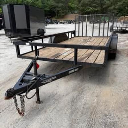 Used USED 2024 BYE RITE 7X16 TANDEM UTILITY TRAILER